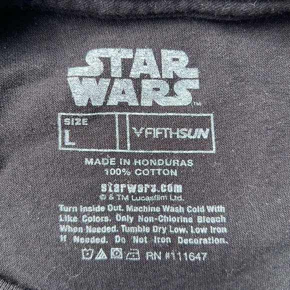 Star Wars graphic t-shirt retro 80’s vibe 100% Cotton unisex men’s size large - Picture 5 of 6